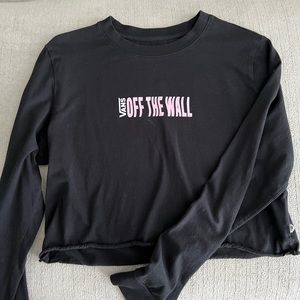 Cropped Vans Long Sleeve Graphic